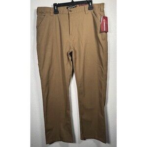 Wolverine Men's Brown-Tan Steelhead Canvas Work Pants Stretch Fit Size 40x32 New